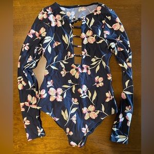 Billabong long sleeve one piece swim/surf suit